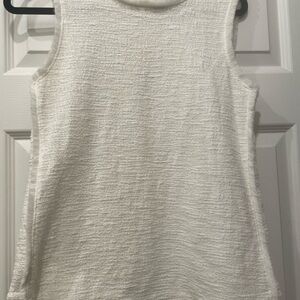Banana Republic Textured Cream Tank Top
